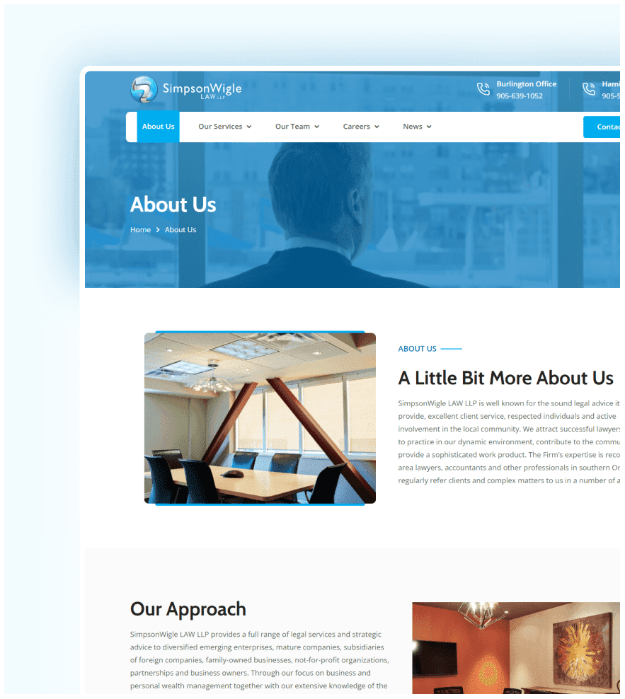 SimpsonWigle LAW LLP screenshot 2
